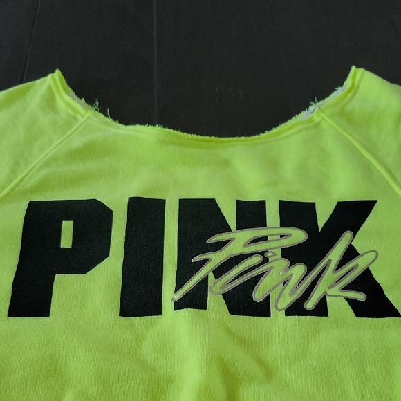 PINK Victoria's Secret Neon Sweatshirt - Picture 2 of 7